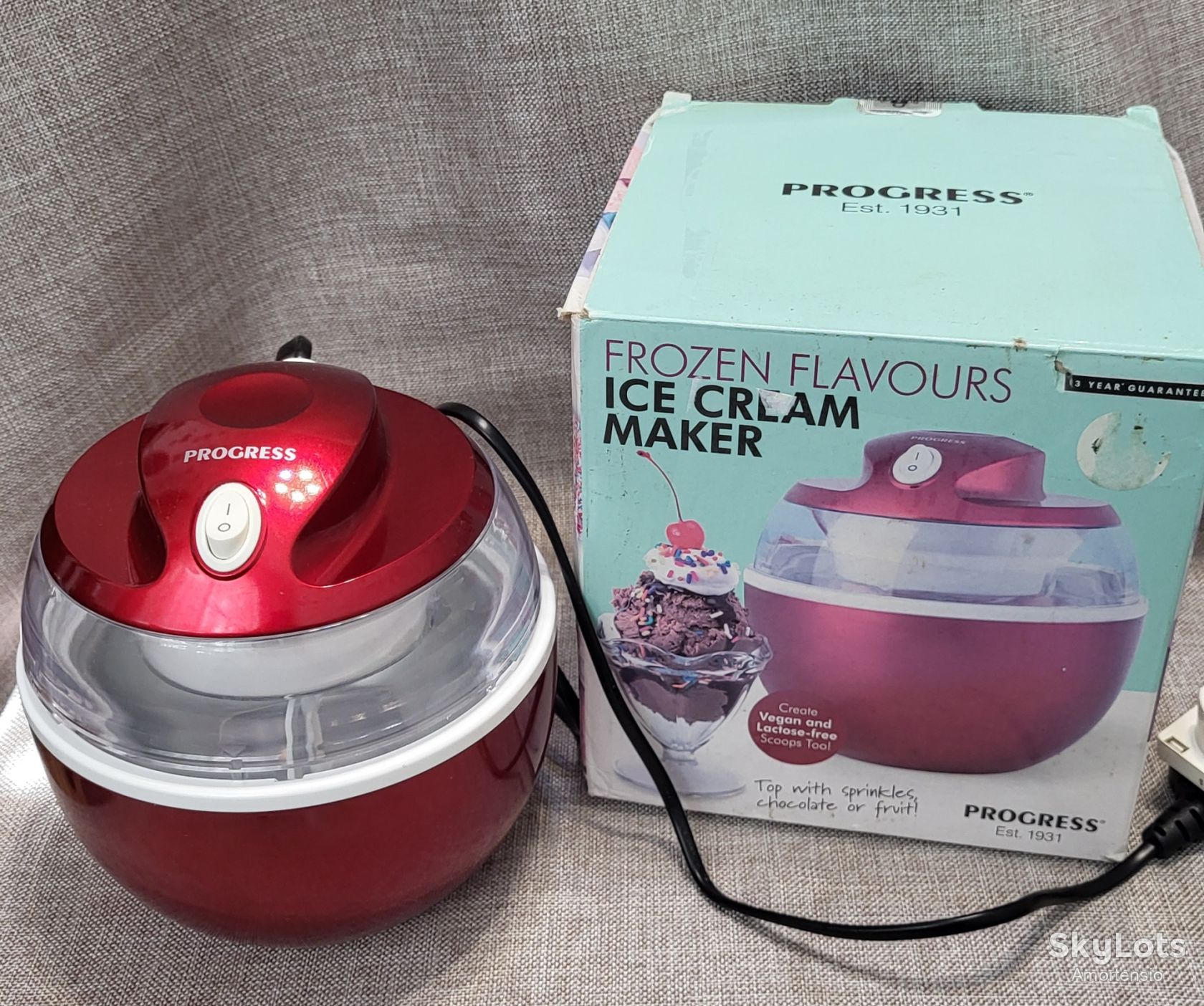 Компактна морозивниця Progress/ Ice Cream Maker/Морожениця/Робоча - фото фото фото 0