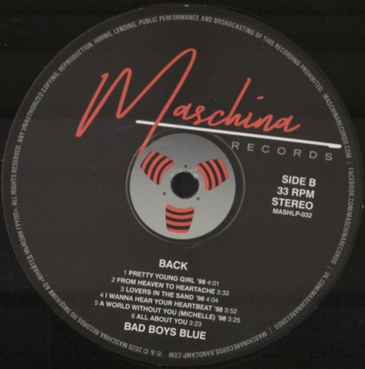 Bad Boys Blue - Back - 1998.  (2LP). 12. Vinyl. Пластинки. Europe. S/S. - фото фото фото 5