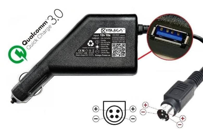 Блок питания 24v 3a 72w 4pin UP (Kycon) (Kolega-Power (Авто)) 12 мес.гар. - фото фото фото 0