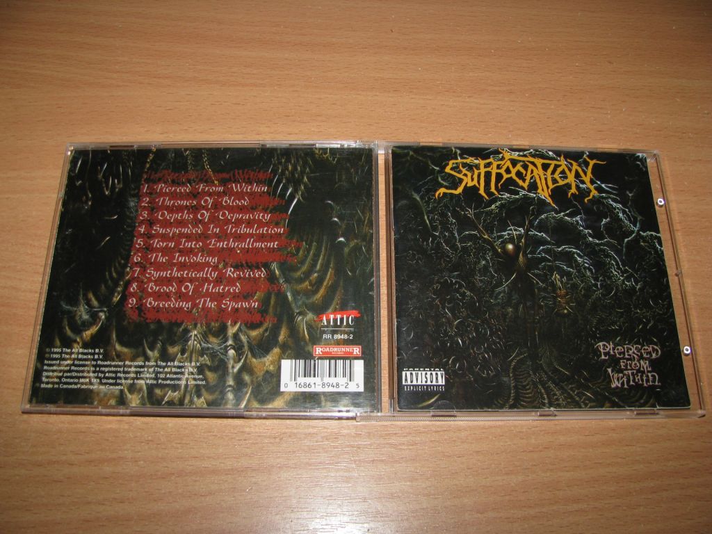 SUFFOCATION - Pierced From Within  (1995 Attic 1st press,Canada) - фото фото фото 0