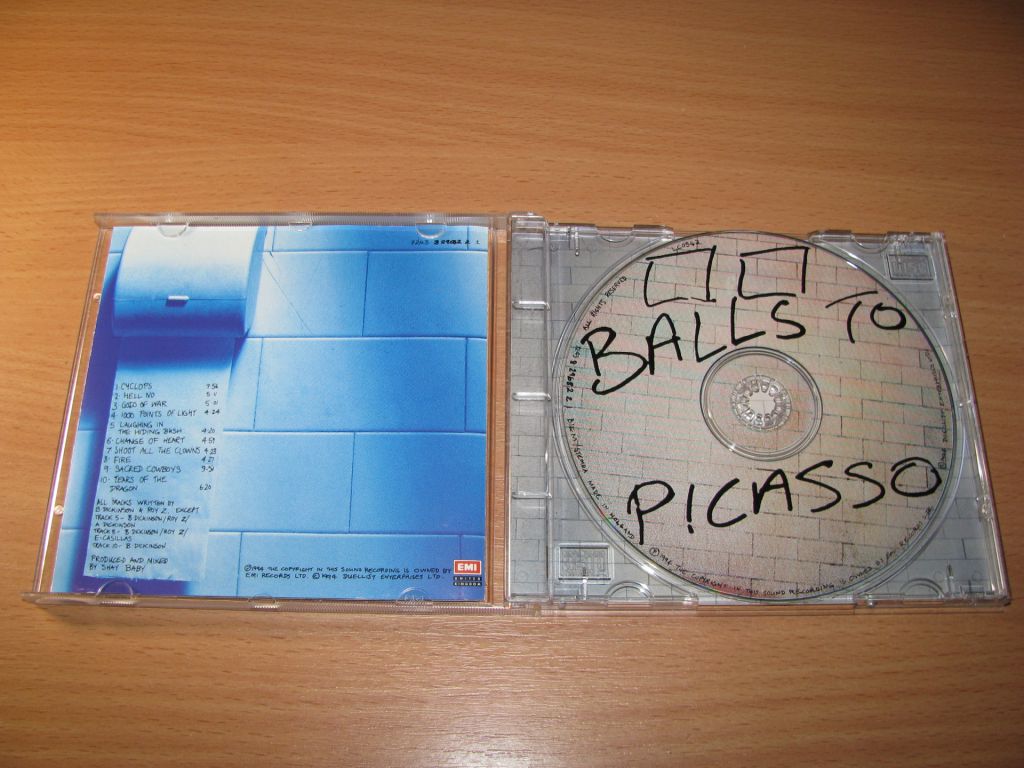 BRUCE DICKINSON - Balls To Picasso  (1994 EMI 1st press) - фото фото фото 1