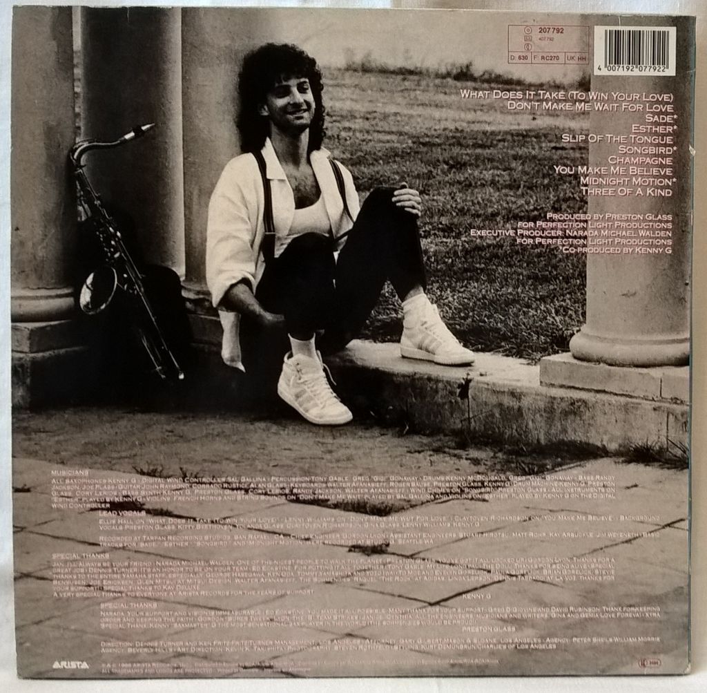 Kenny G - Duotones - 1986.   (LP). 12. Vinyl. Пластинка. Germany. - фото фото фото 1
