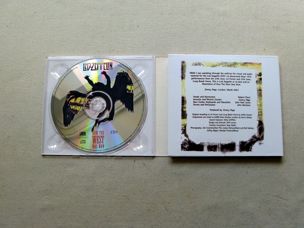CD Led Zeppelin How The West Was Won. 3 CD. 2003. - фото фото фото 3