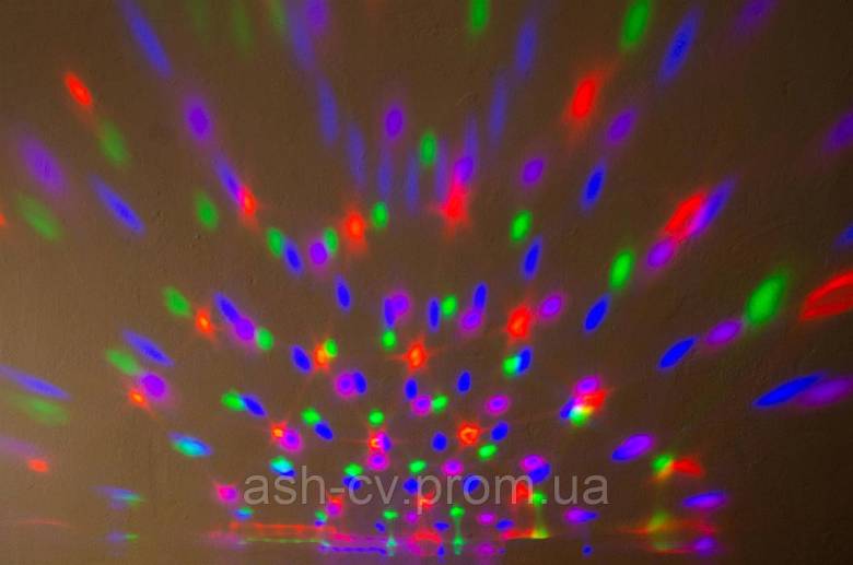 Світлодіодна світлова голова, LED кольоромузика (LED Party Light) - фото фото фото 8