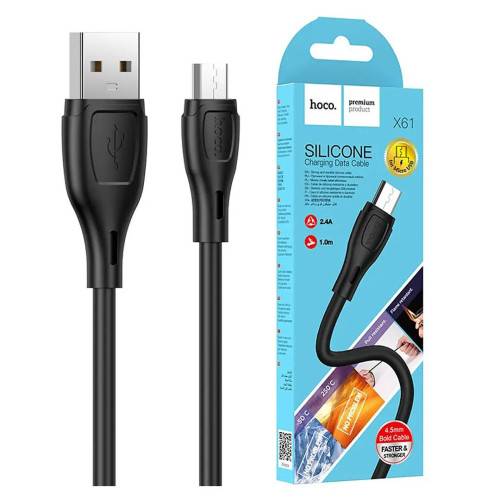 Кабель для зарядки и синхронизации Hoco X61 Ultimate silicone, micro USB - фото фото фото 2