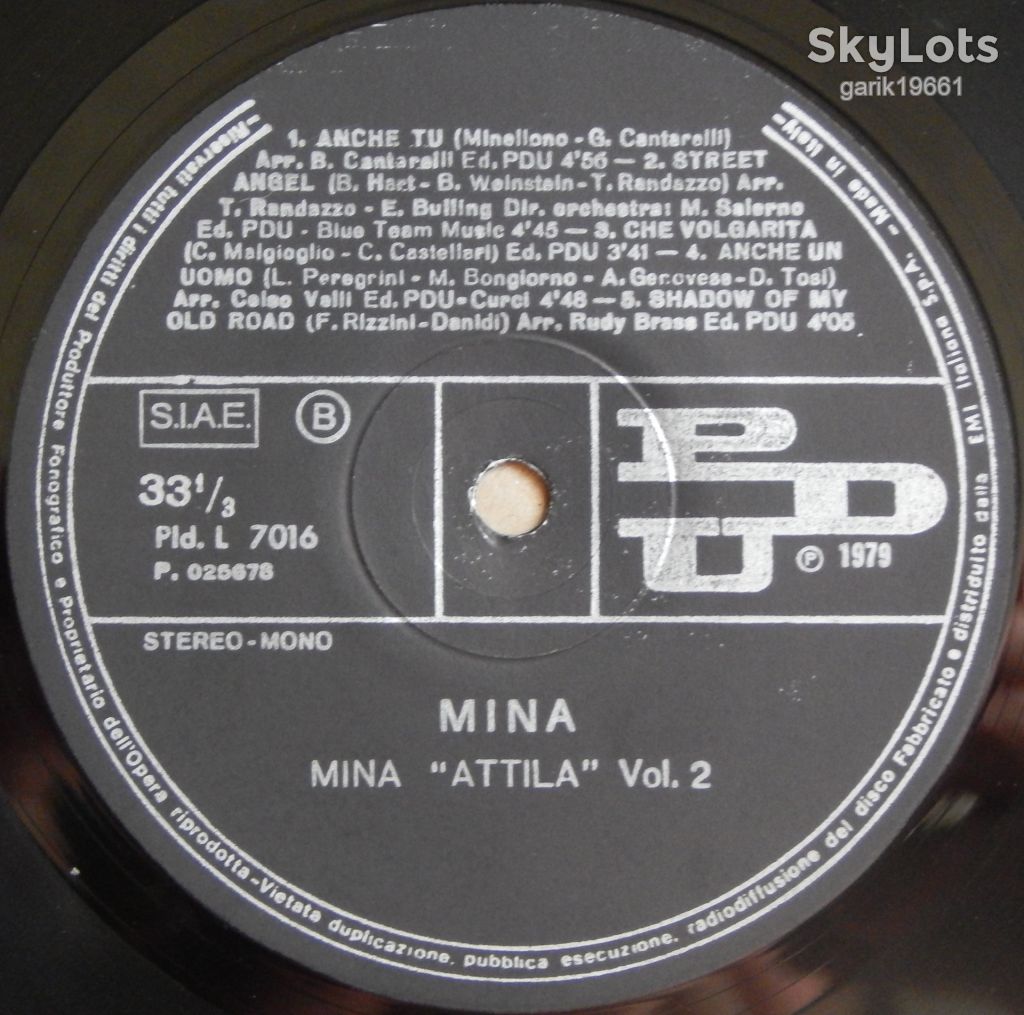 Mina – Attila  (PDU – Pld. L 7015/16, Italy) EX+/EX+/EX+ - фото фото фото 6