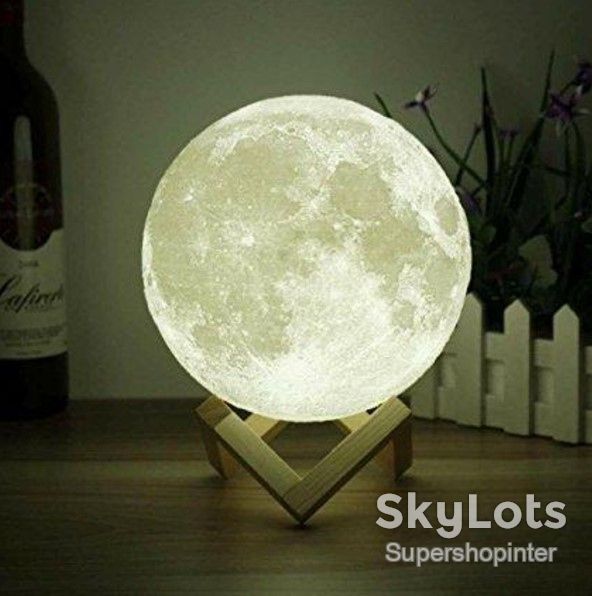 Ночник 3D светильник луна Moon Touch Control 15 см, 5 режимов - фото фото фото 1