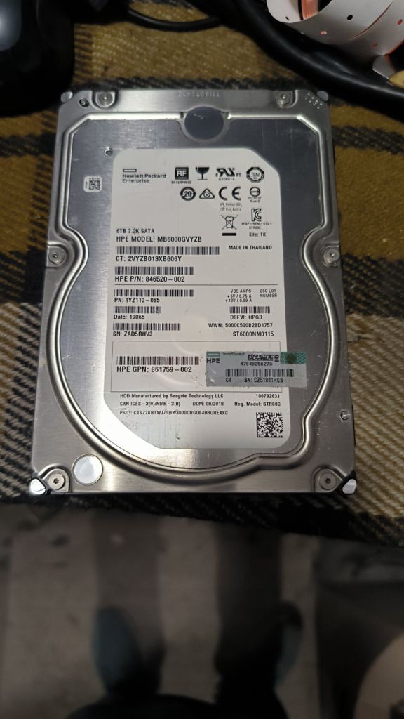 Жорсткий диск HDD Hewlett Packard Enterprise MB6000GVYZB 6TB №19 - фото фото фото 0