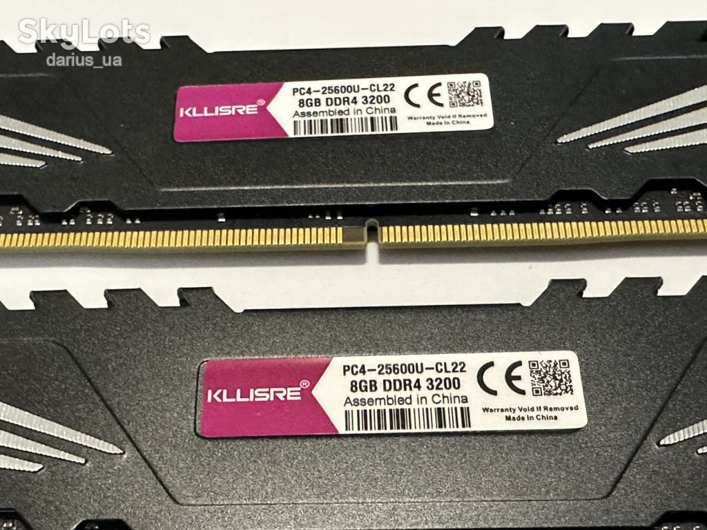 DDR4 2x8GB Kllisre 3200MHz - фото фото фото 1