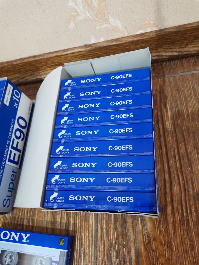 Аудио кассета Sony super EF90 - фото фото фото 2