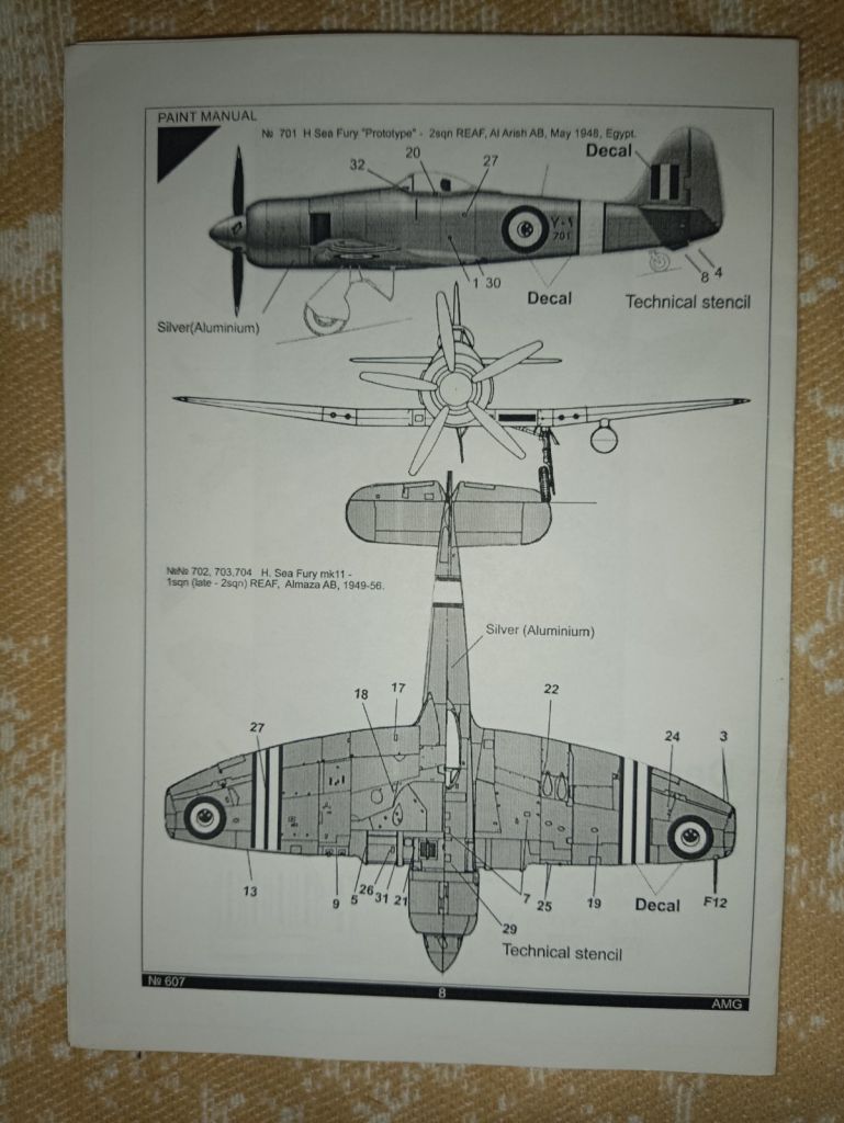 AMG 48607 Sea Fury F.11 Egypt RAF, 1/48 - фото фото фото 2