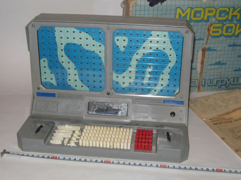 Игра игрушка электронная Морской бой про-во СССР - фото фото фото 1