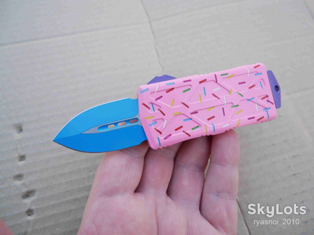 Microtech Exocet Dagger, Donut Pink, D2, Replica, Автомат, Tactical, EDC - фото фото фото 12