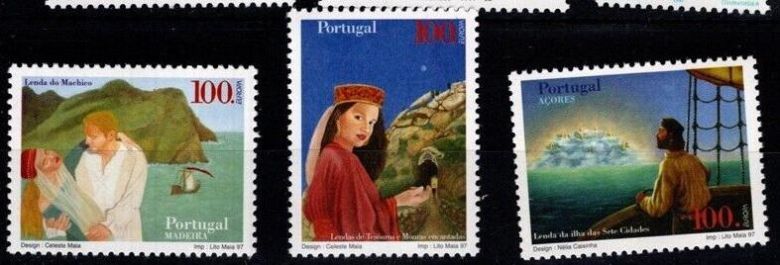 Португалия Мадейра Азоры Европа СЕПТ Мифы и легенды 1997 - фото фото фото 0