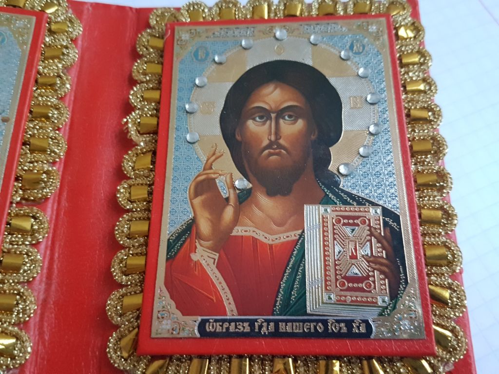 Икона книжечка, Иисус и Богородица - фото фото фото 5