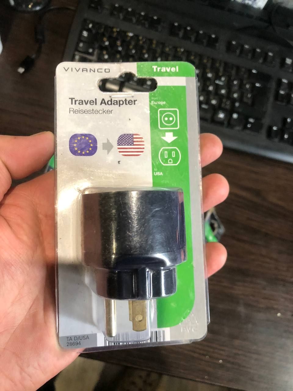 Vivanco Travel Adapter Європа → США   (USA)/ Лот 4 шт. [116] - фото фото фото 1