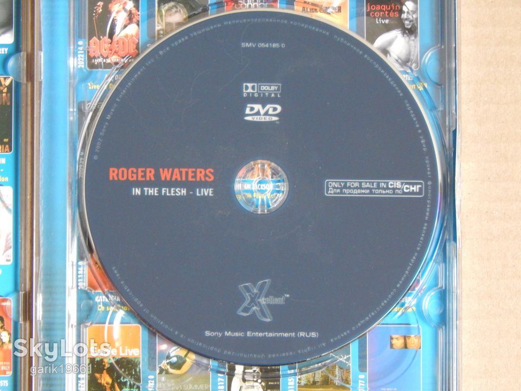 Roger Waters ‎– In The Flesh - Live (DVD, Unofficial Release, Стекло) - фото фото фото 3