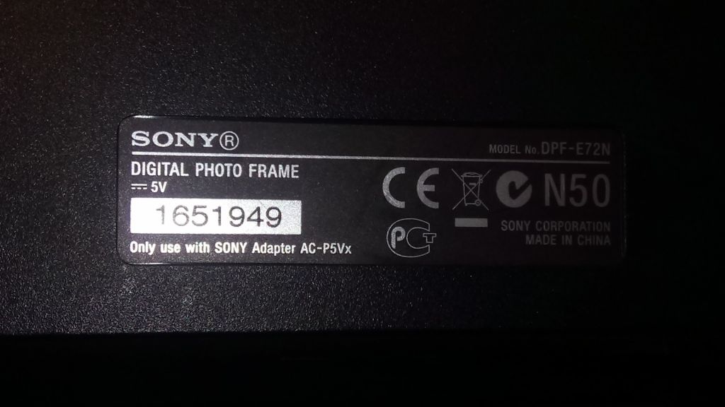 ЦИФРОВАЯ ФОТОРАМКА SONY DPF-E72N 399 ГРИВЕН - фото фото фото 4