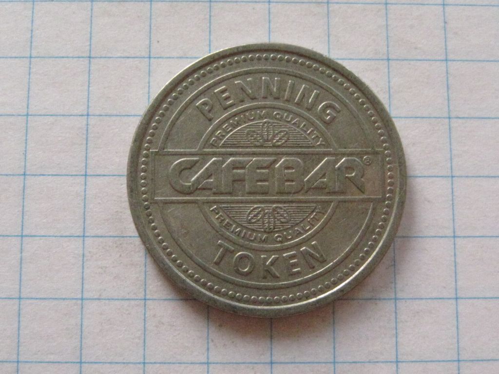 Жетон - PENNING PREMIUM QUALITY CAFEBAR TOKEN #6П2237 - фото фото фото 1