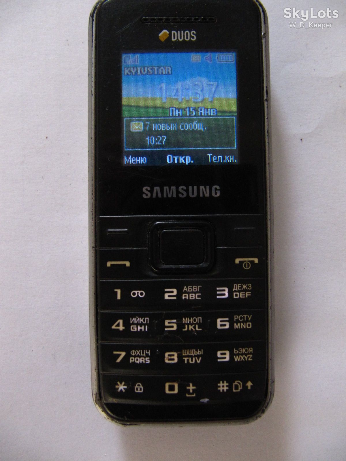 Samsung GT-E1182 з зарядкою та батареєю, робочий, кнопковий мобільний телефон - фото фото фото 0