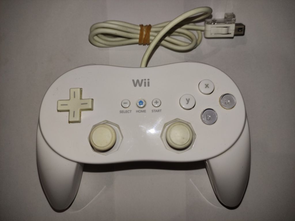 Nintendo Wii джойстик Classic Controller Pro оригінал білий RVL-005 (-02) - фото фото фото 0
