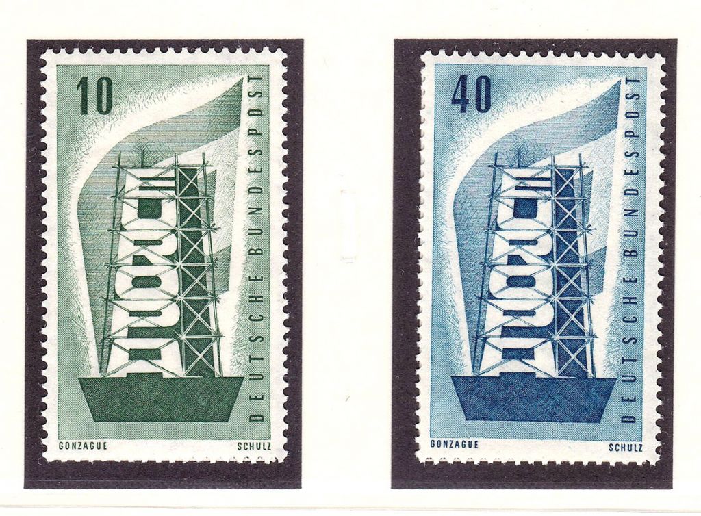 Германия  1956 г  MNH  - EUROPA CEPT - - фото фото фото 0