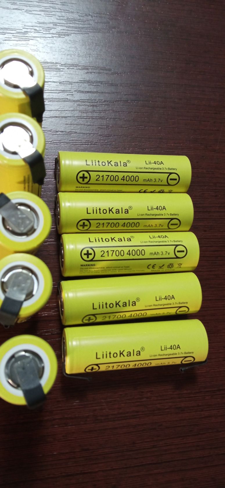 Акумулятор 21700 Li-Ion LiitoKala Lii-40A-N      (Nickel), 4000mah, Yellow - фото фото фото 3