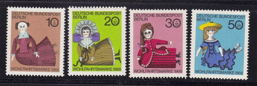 Германия - Берлин  1968 г MNH  куклы - фото фото фото 0