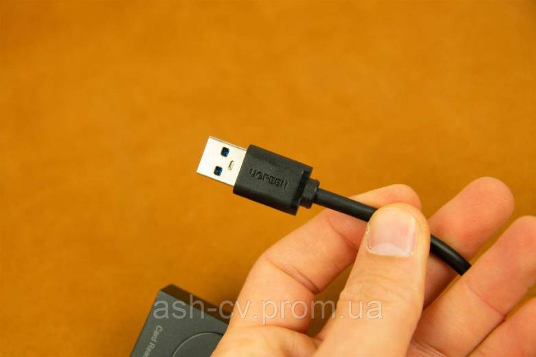 Картридер USB 3.0 Card Reader Ugreen (SD MicroSD) - фото фото фото 3