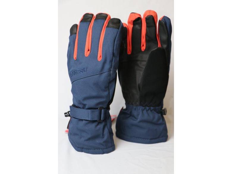 Рукавиці жіночі Echt гірськолижні, темно-синій з червоним (HX055-navy-red) - фото фото фото 0