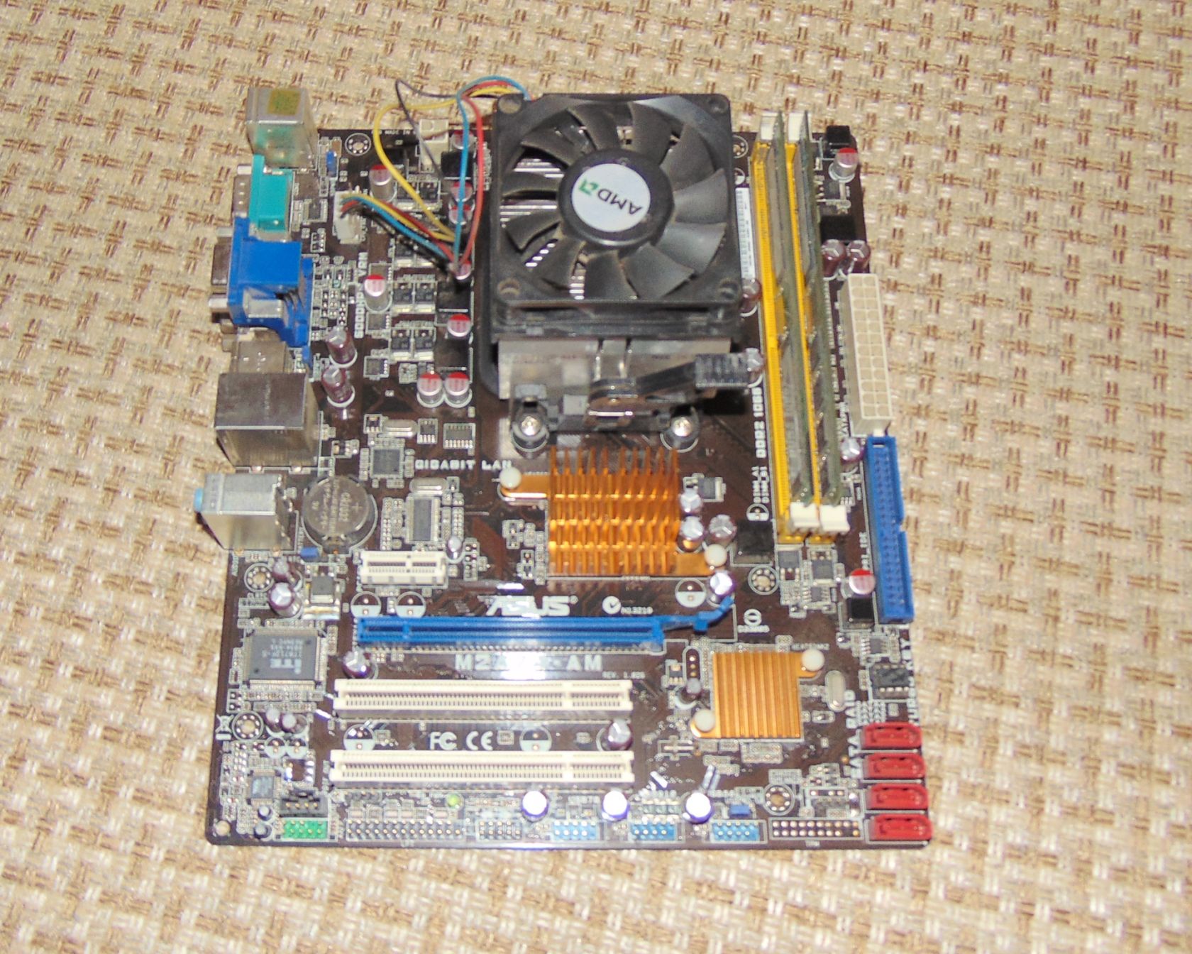 Мат. плата Asus M2A74-AM + AMD Athlon64 X2 5000+ 2Gb DDR2 - фото фото фото 1