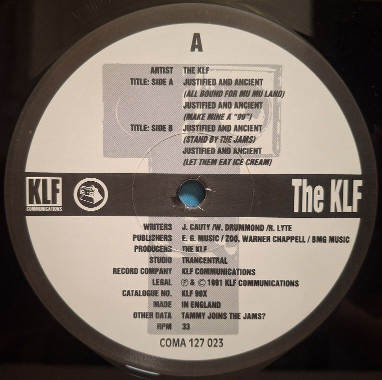 The KLF - Justifled &amp; Ancient - 1991.  (EP). 12. Vinyl. Пластинка. Scandinavia. - фото фото фото 2