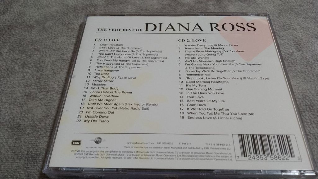 diana ross - love &amp; life. двойной европейский диск - фото фото фото 1