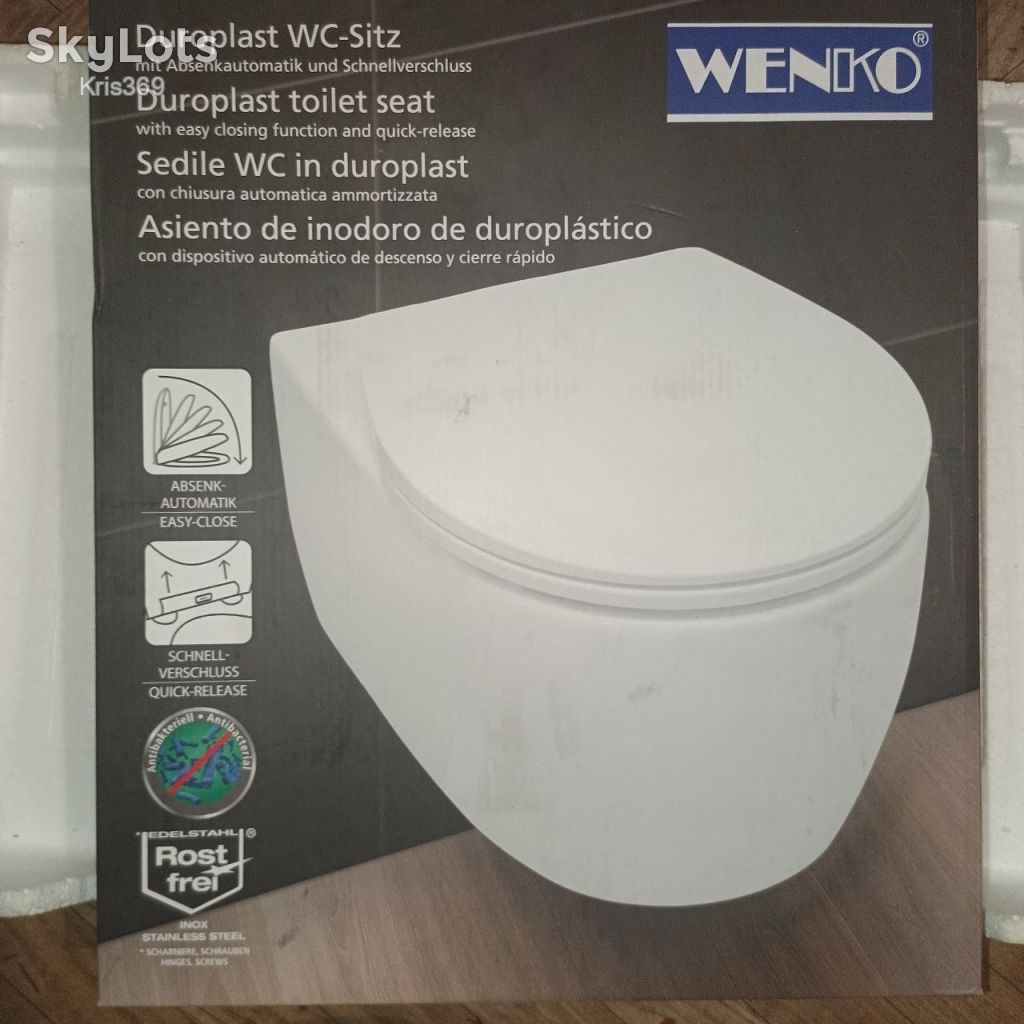 Сидіння для унітазу Wenko з мікроліфтом  (Duroplast) - фото фото фото 2