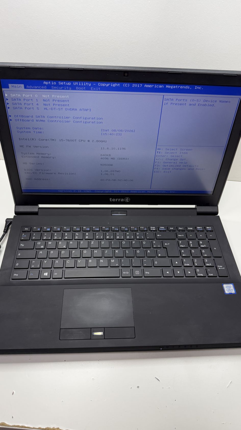 Ноутбук Terra Mobile 1542K Intel Core i3-7020 DDR4-4GB  ID-00373 - фото фото фото 6