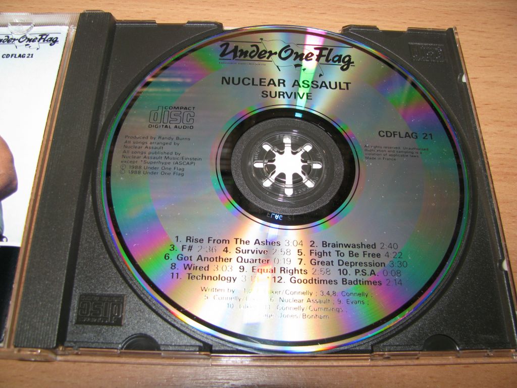 NUCLEAR ASSAULT - Survive     (1988 Under One Flag 1st press) - фото фото фото 2