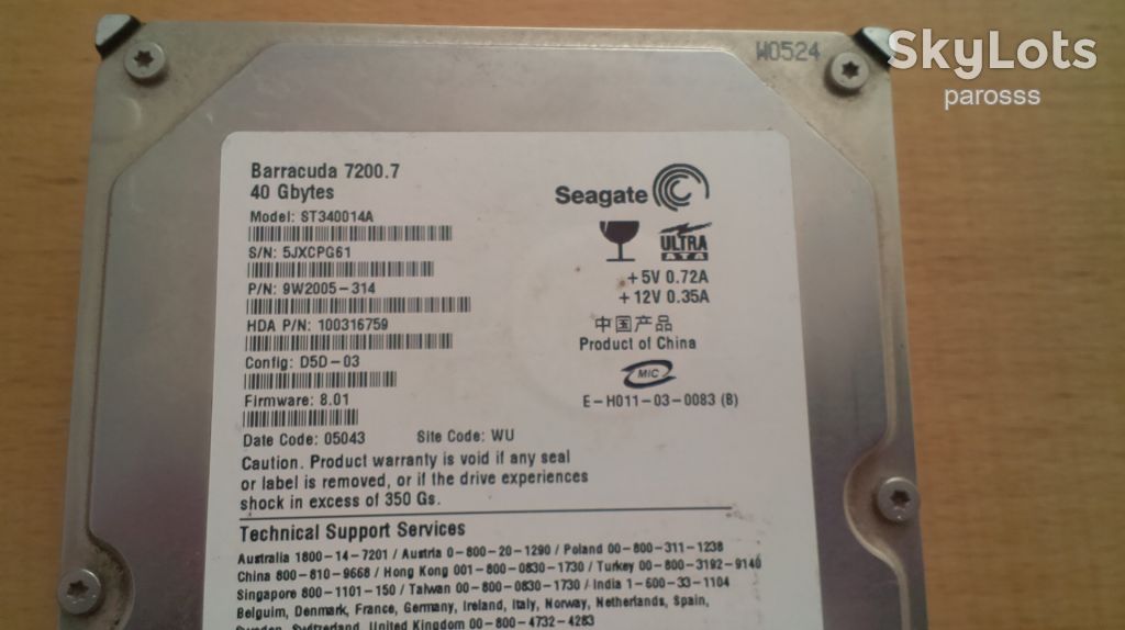 Жорсткий диск 40Gb Seagate IDE - фото фото фото 1