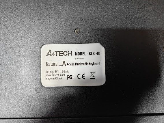 Мультимедийная брендовая клавиатура A4Tech KLS-40 PS/2 № 262406205 - фото фото фото 1