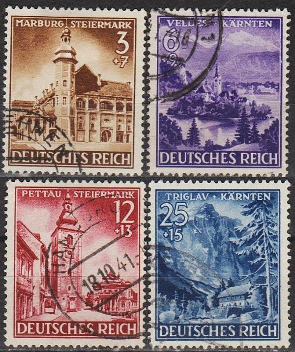 1941 - Рейх - Інтеграція регіонів Mi.806-809  _13,0 € - фото фото фото 0