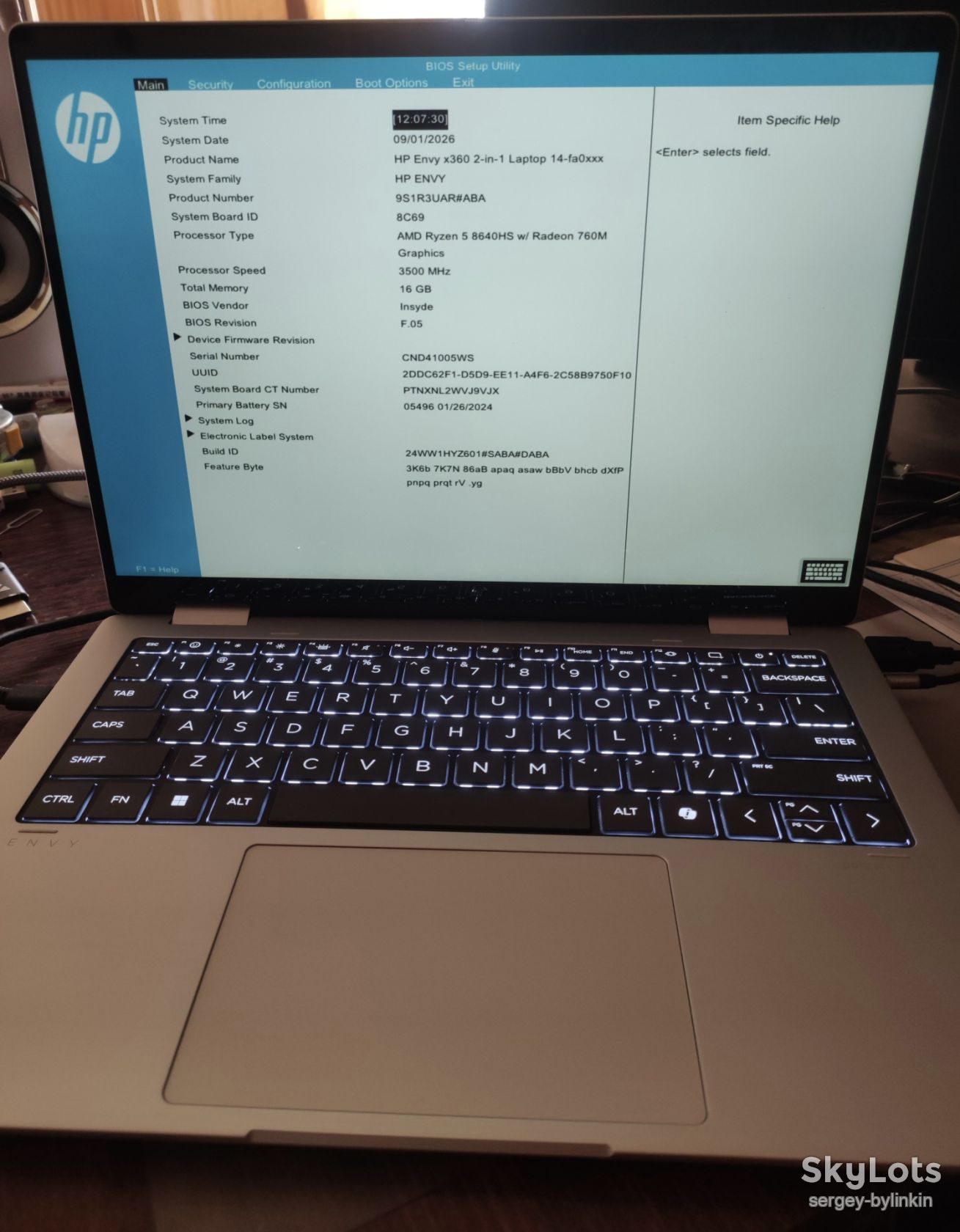 HP Envy X360. Ryzen 5, 8640hs/ 16 ddr5/ 256 M2/  14 IPS touch - фото фото фото 1