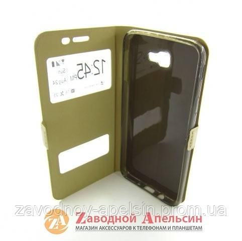 Чехол книжка Samsung J5 Prime G570 Smart Case gold - фото фото фото 2
