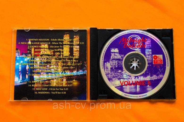 Музичний диск CD. MIDNIGHT BALLADS - фото фото фото 3