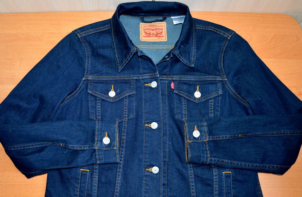 Куртка LEVIS® джинсова жіноча original L нова Y16-E4-4 - фото фото фото 3
