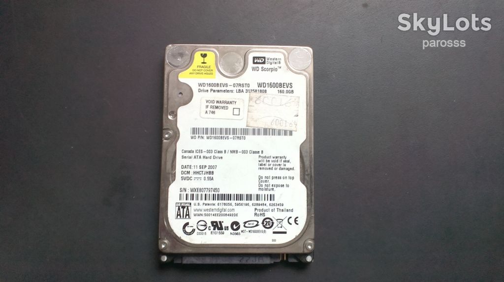 Жорсткий диск WD 160 Gb - фото фото фото 0
