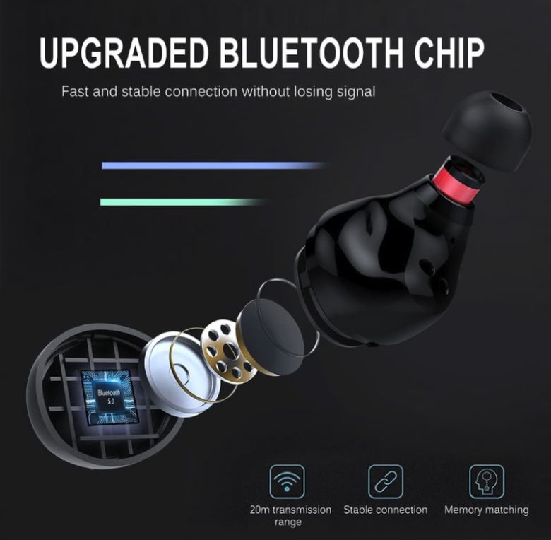 Bluetooth-наушники Uaue Q13  (IP8 / iшумодав / 3500 мАч) - фото фото фото 3