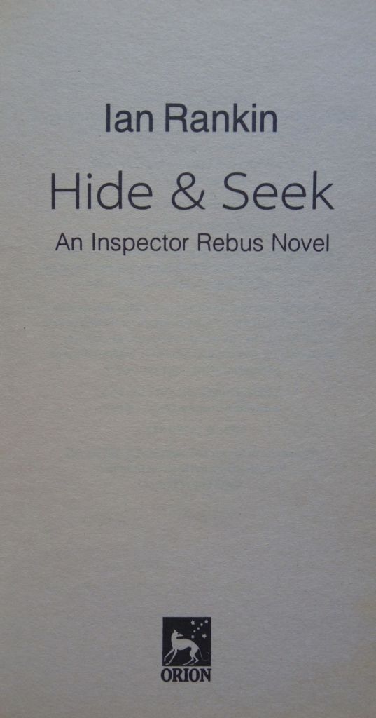 Hide and Seek Ian Rankin English на Английском книга - фото фото фото 4