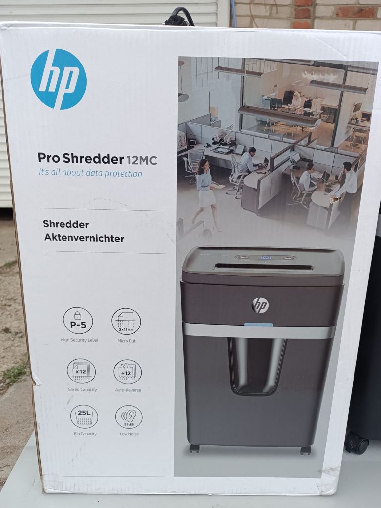 Знищувач документів HP PRO SHREDDER 12MC Шредер - фото фото фото 6
