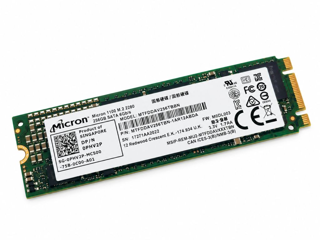 SSD диск M.2 SATA 256GB Micron 1100 2280 - фото фото фото 0