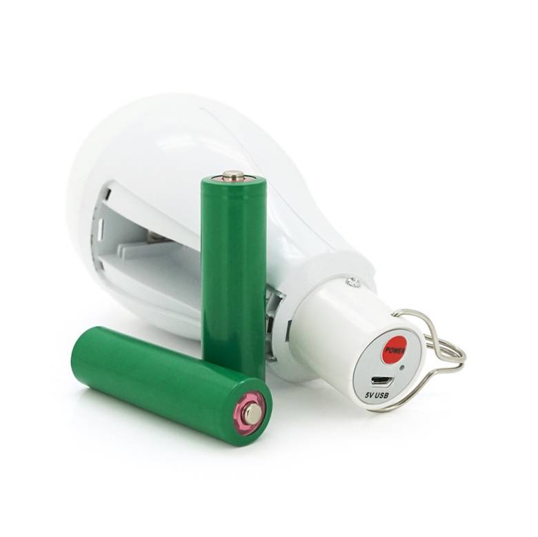 Лампа с аккумуляторами 2*18650 Emergency Bulb, 20W, Box - фото фото фото 3
