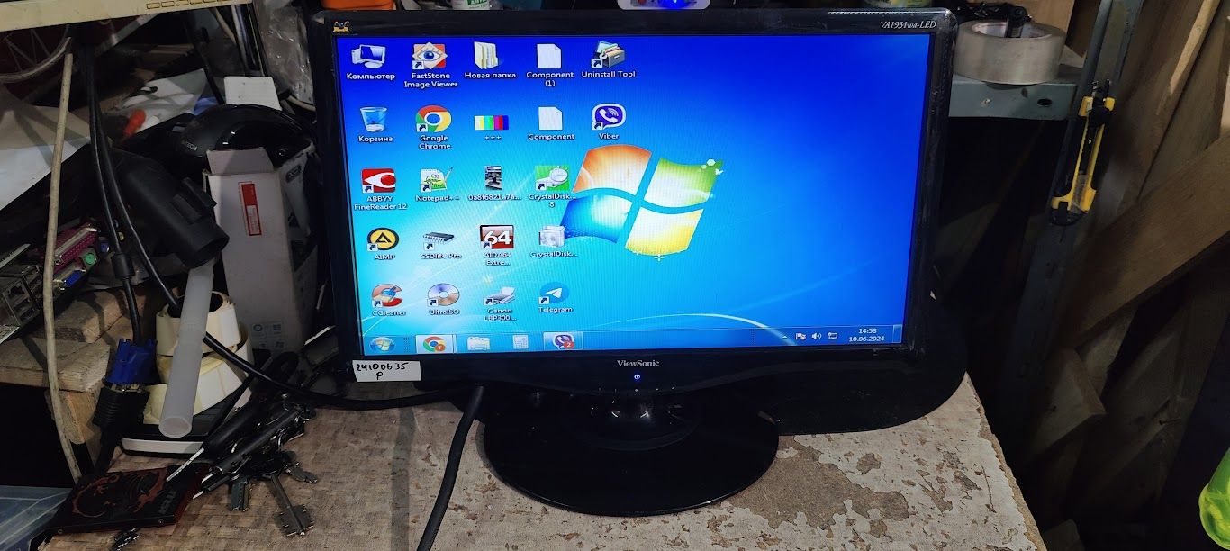 Широкоформатный LED монитор 19 дюймов ViewSonic VA1931WA-LED № 24100635 - фото фото фото 0
